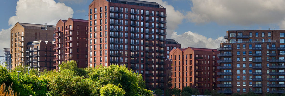 Heron Wharf, development exterior view