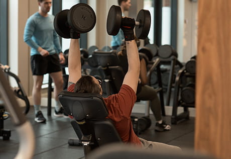 An image of a person working out in the gym at The Riverside Club