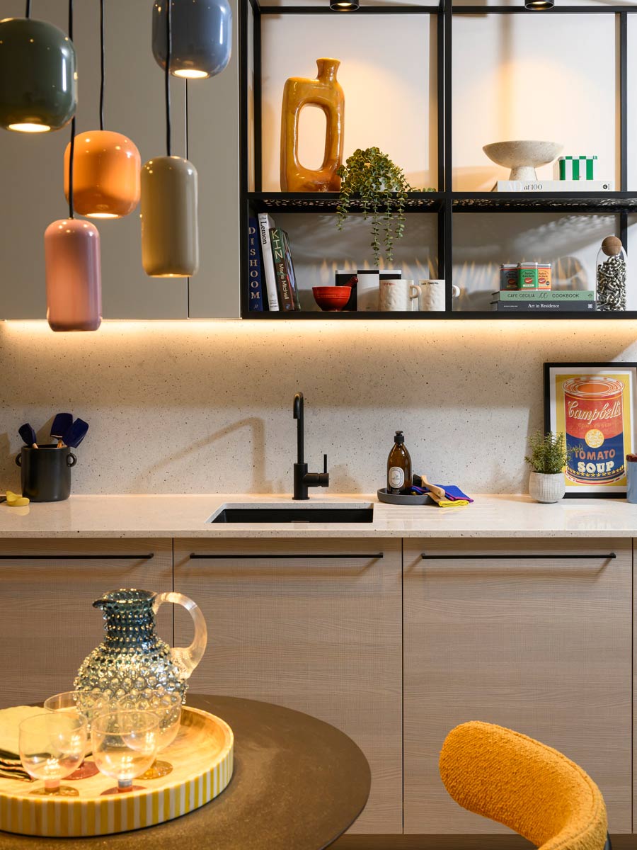 Heron Wharf The Millhouse showroom interior kitchen space