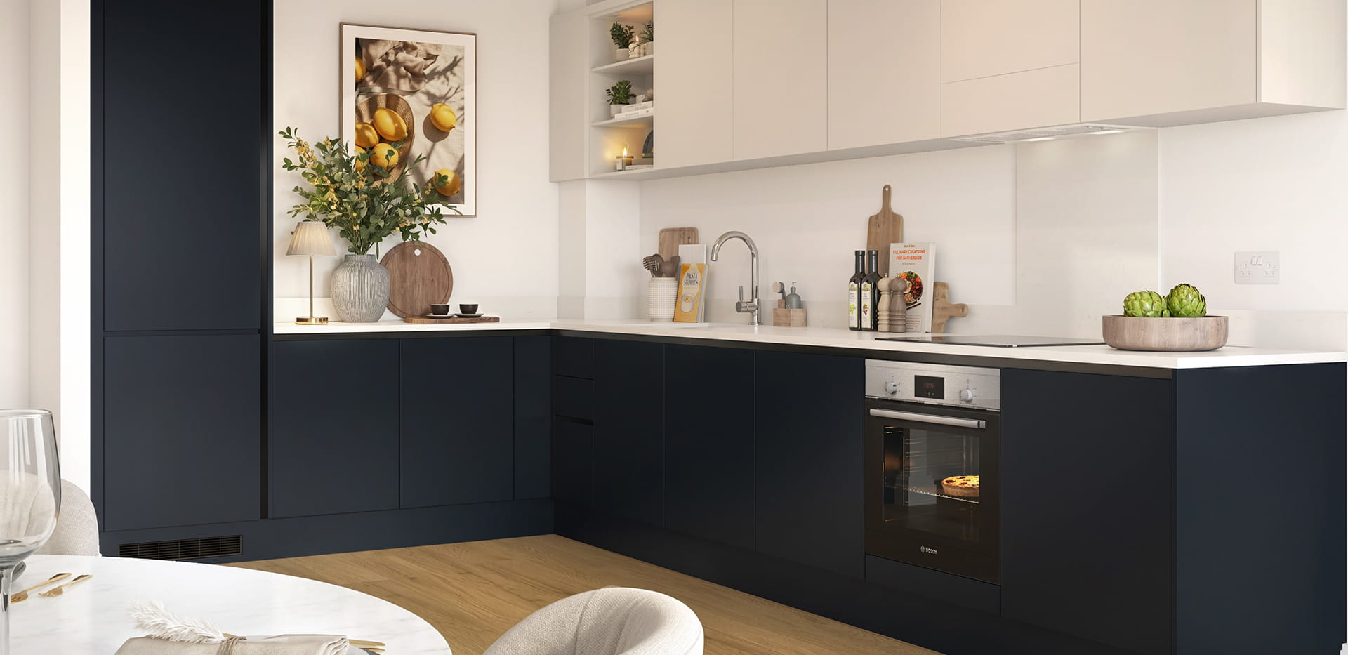 An interior Kitchen image at Hertford Locks