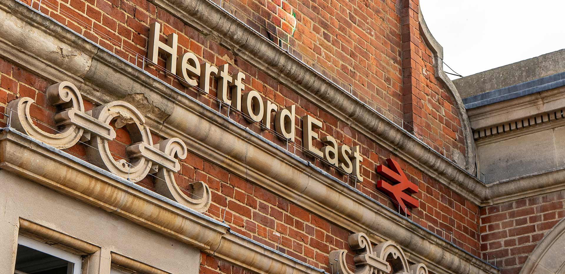 Hertford local area, train station exterior