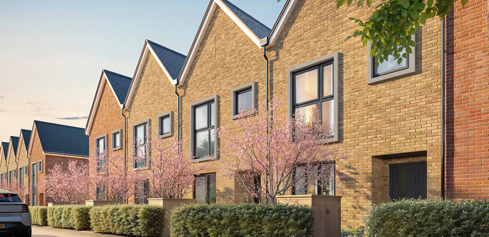 Hertford Locks, spacious townhouse, exterior views