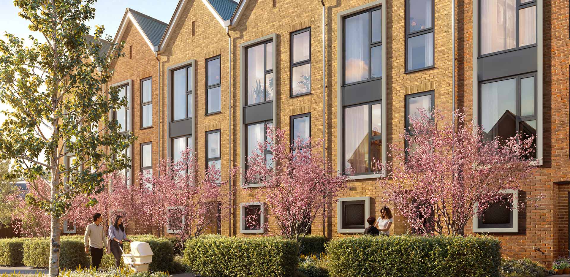 Hertford Locks, spacious townhouse, exterior views