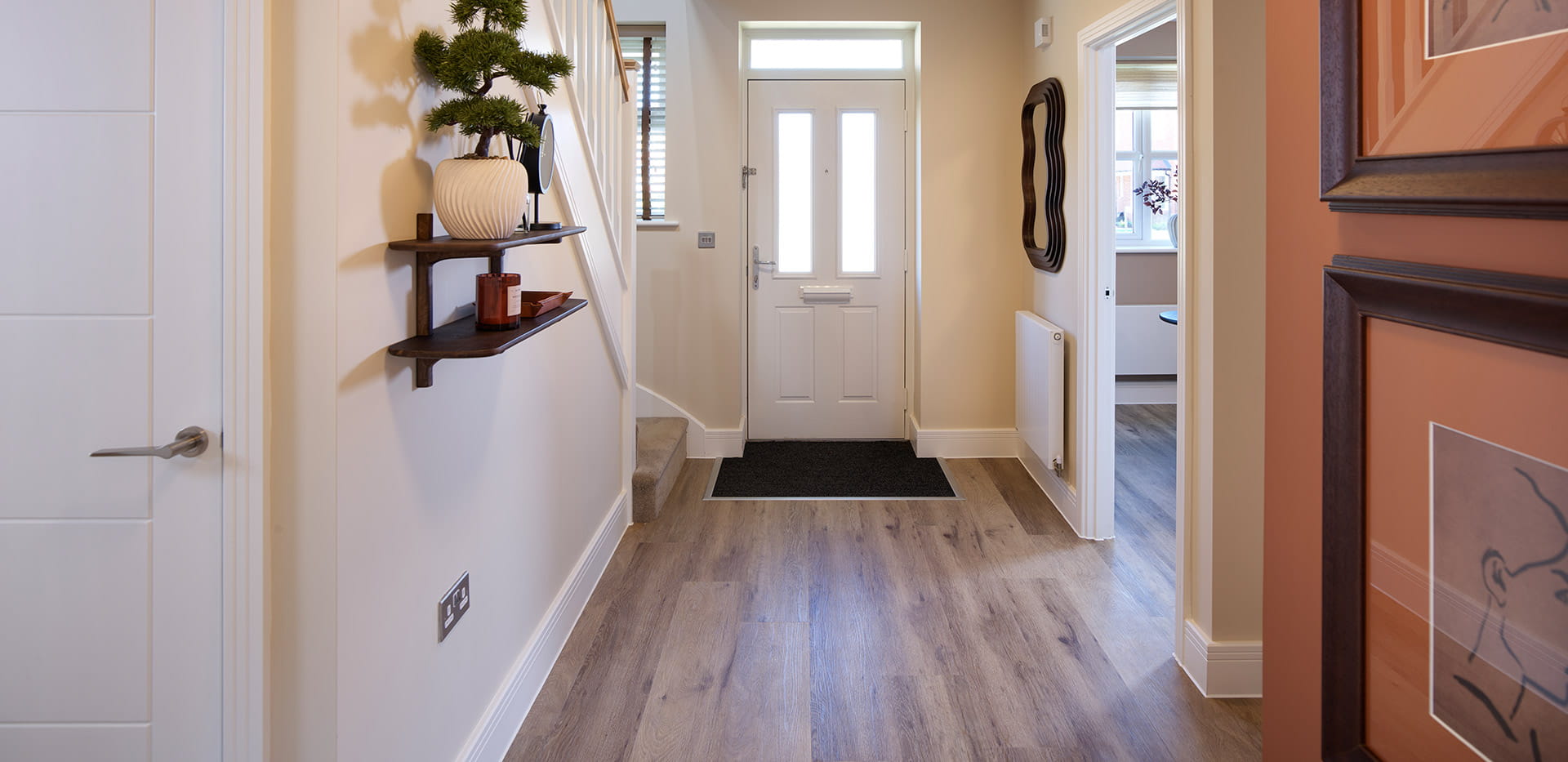 An interior view of the entrance hallway