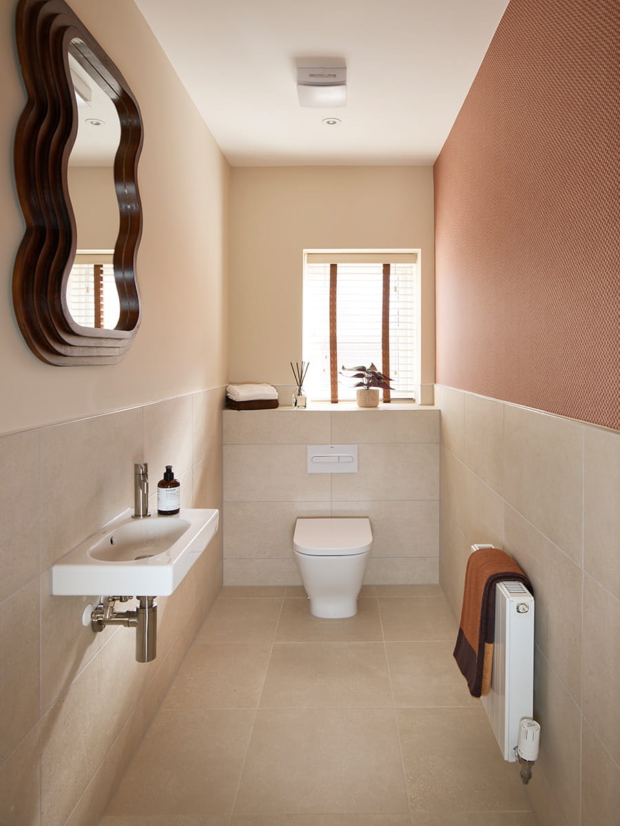 An interior image of the WC at The Cornflower