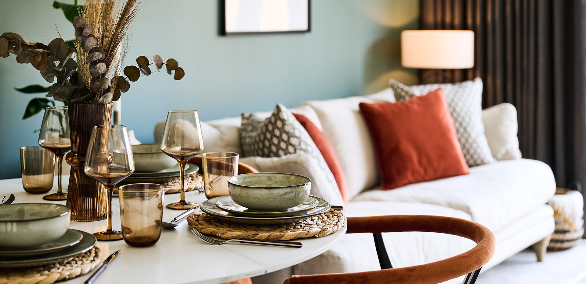 Interior image of the dining area at The Violet