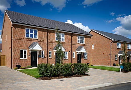 An exterior image of The Violet house type