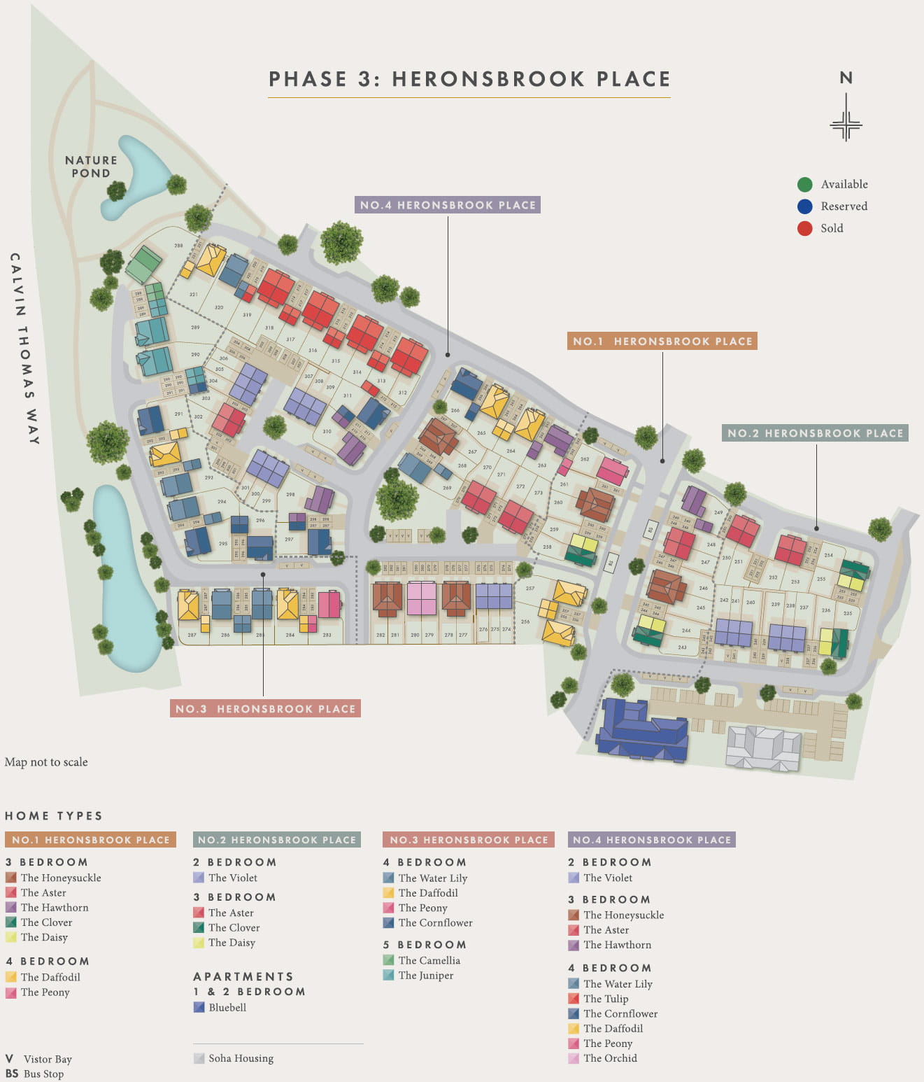 Highcroft Heronsbrook Place Site Plan