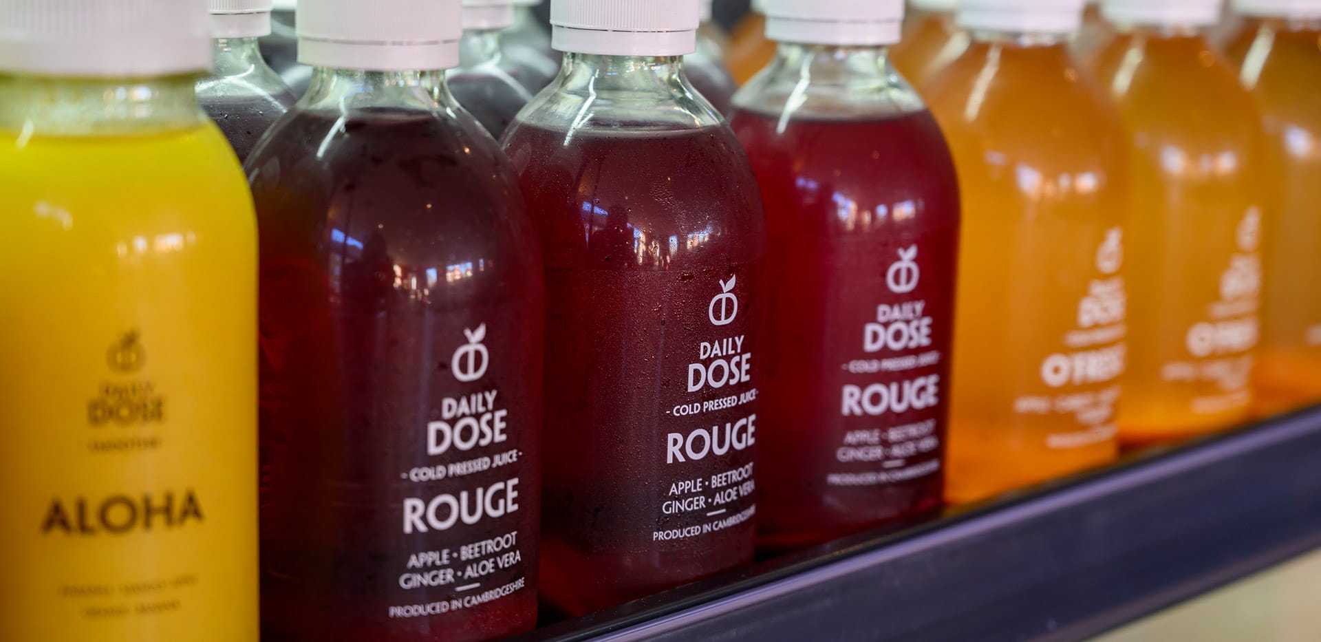 Juice selection at Chez Polie