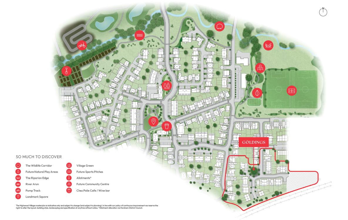 Berkeley, Highwood, Site Plan, Main