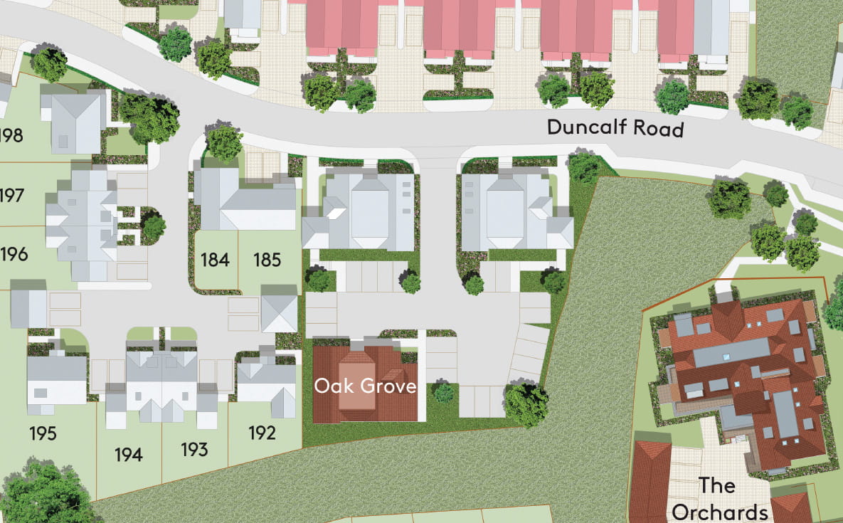 Site Plan of The Apartments phase