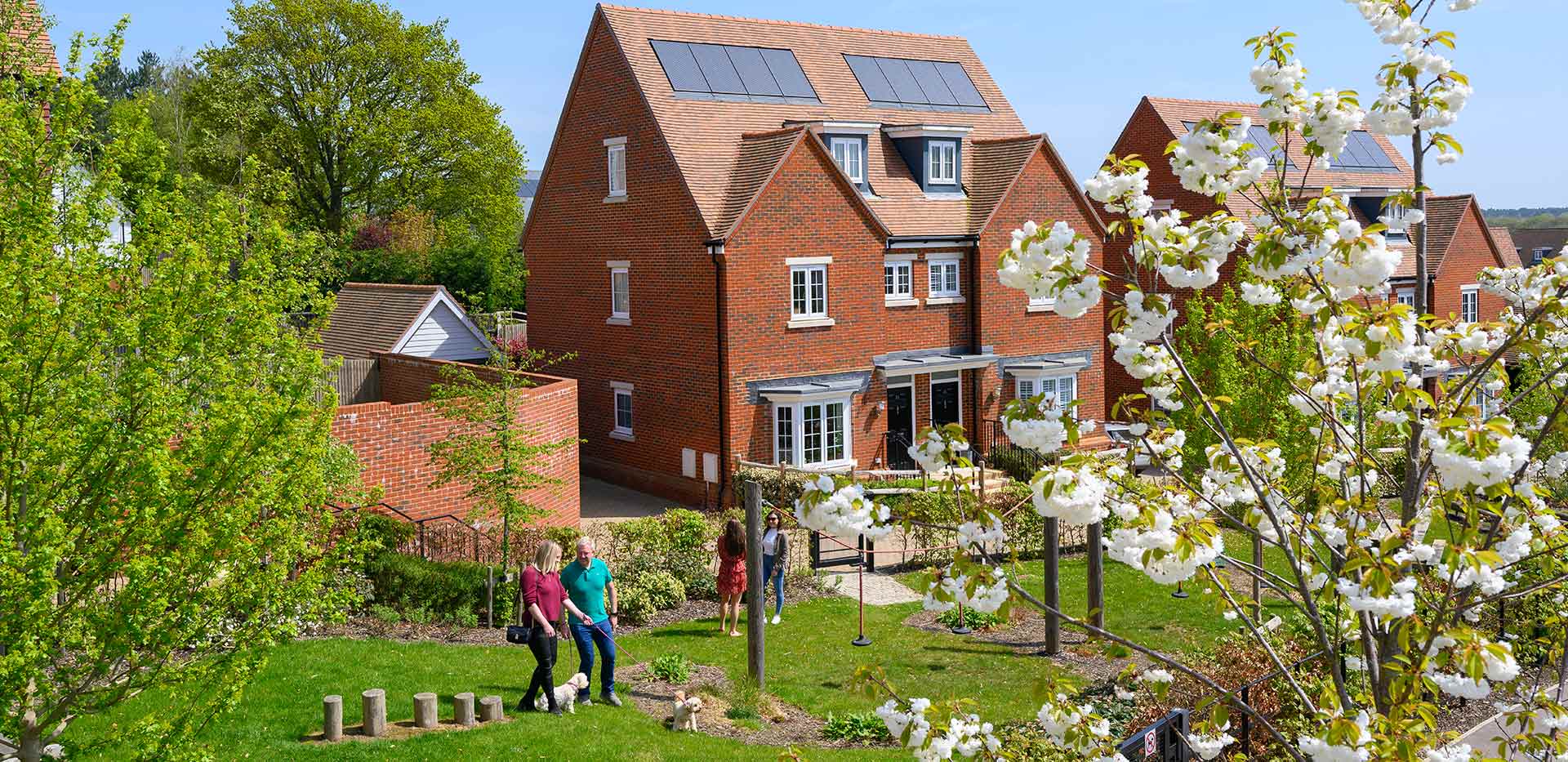 Residents enjoying the Hollyfields park