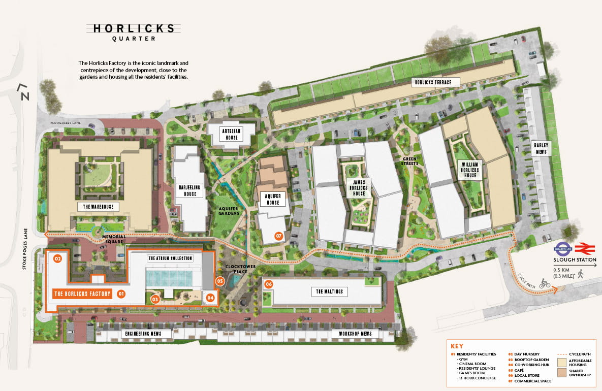 Horlicks Quarter Combined Factory Site Plan