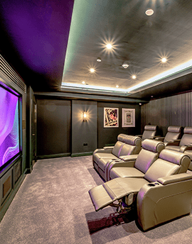An image of the Cinema Room at Horlicks Quarter