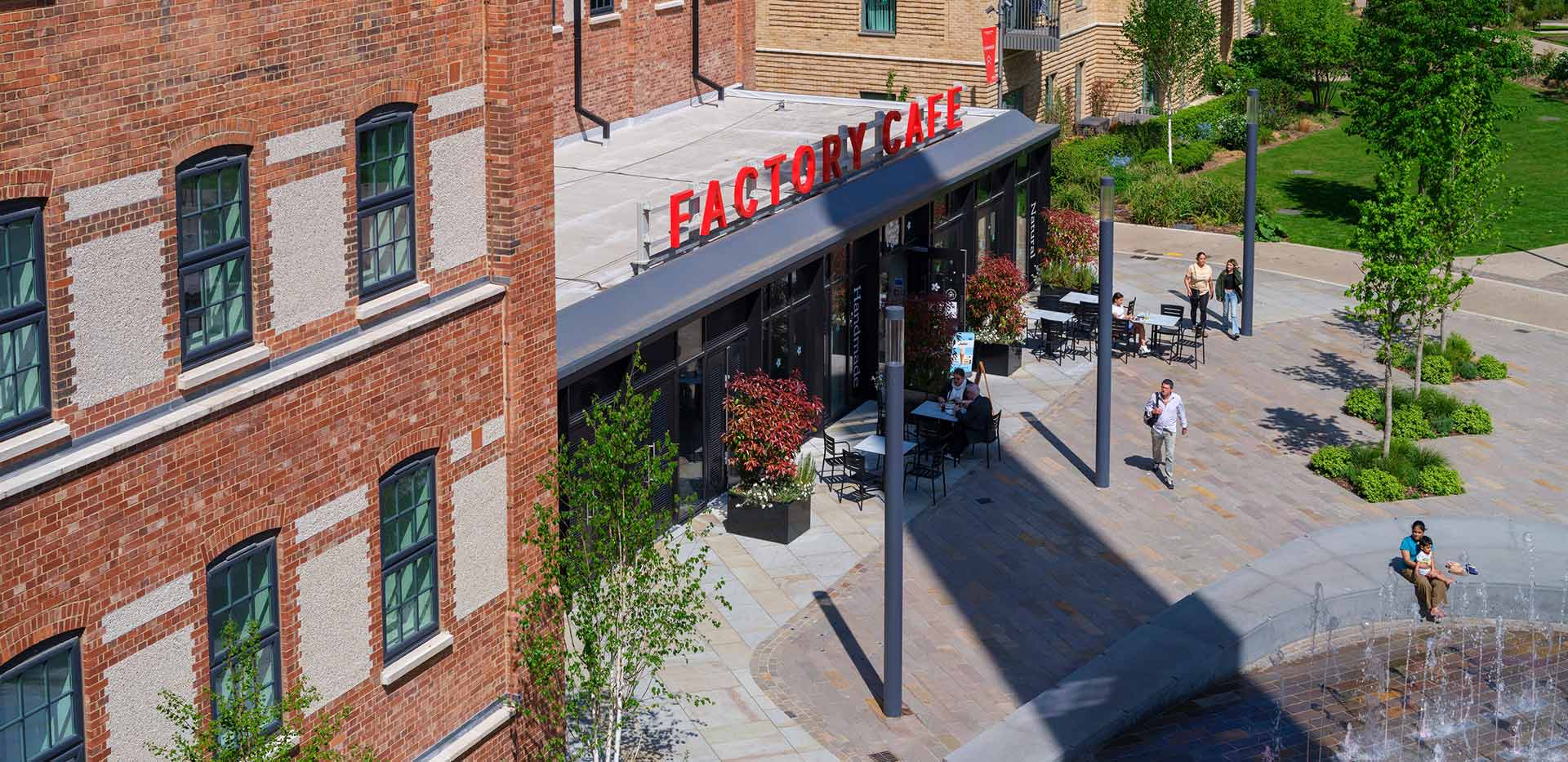 Horlicks Quarter development aerial view