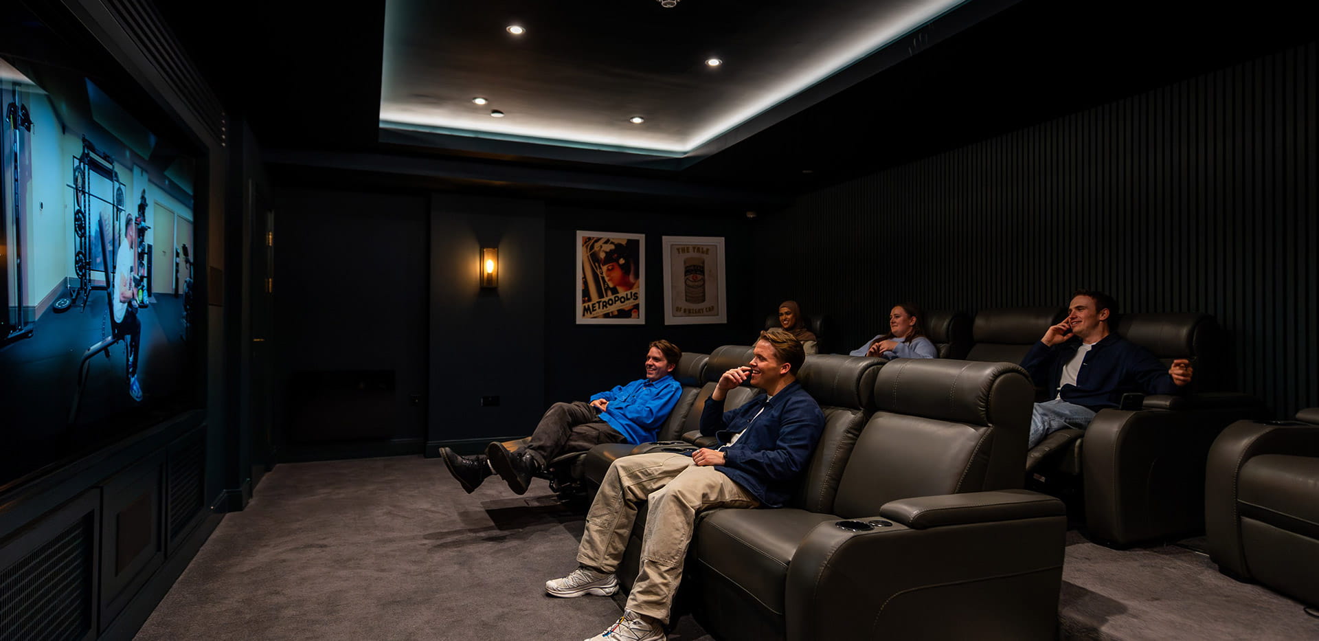 Horlicks Quarter residents enjoying the development cinema