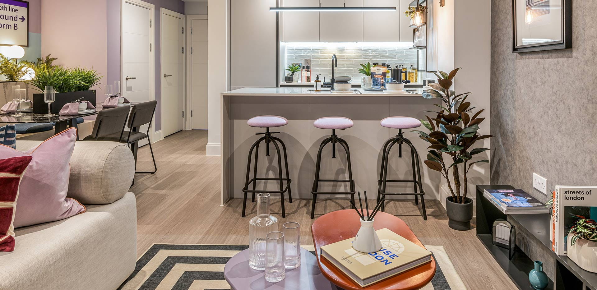 An interior Living / Kitchen / Dining at Horlicks Factory