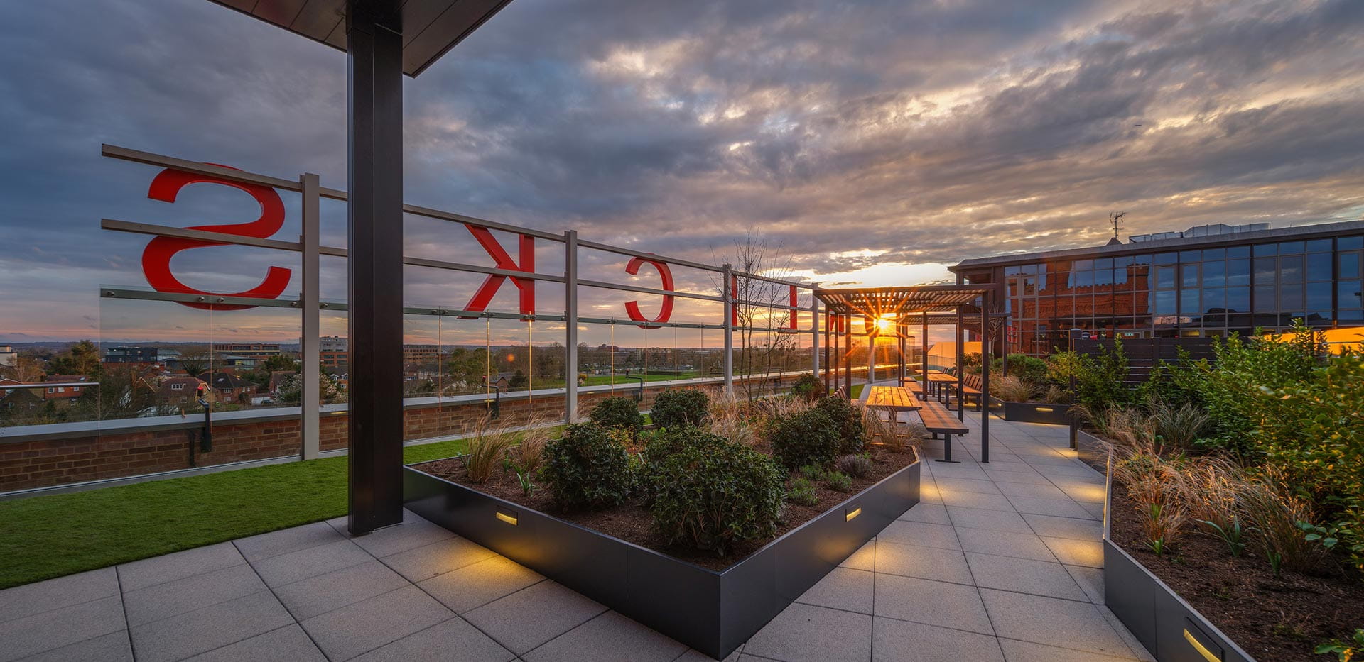 An exterior image of the Horlicks Factory title