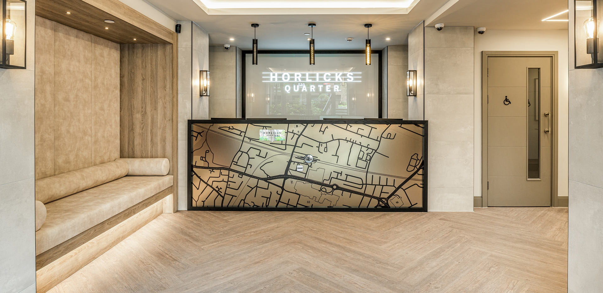 An interior Facilities image at Horlicks Quarter