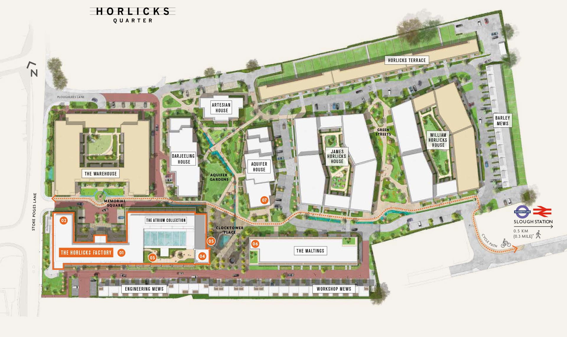 Horlicks Quarter Site Plan