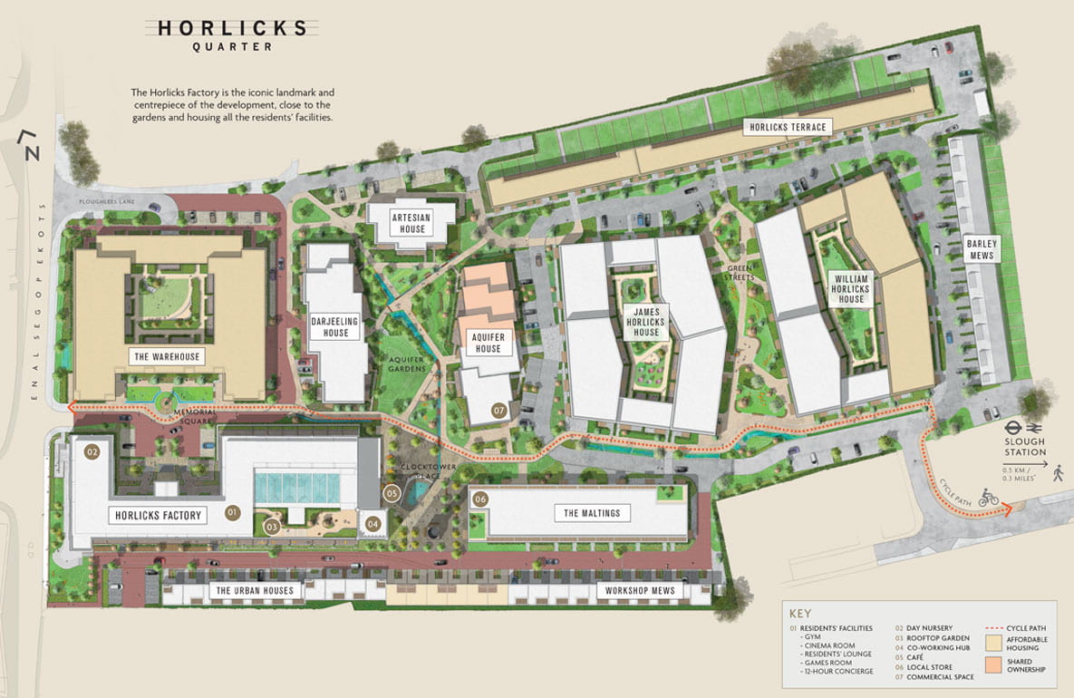 Horlicks Quarter Site Plan