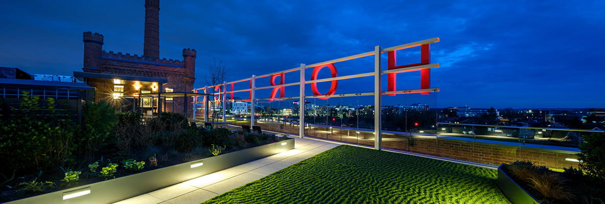 An exterior roof image of Horlicks Quarter