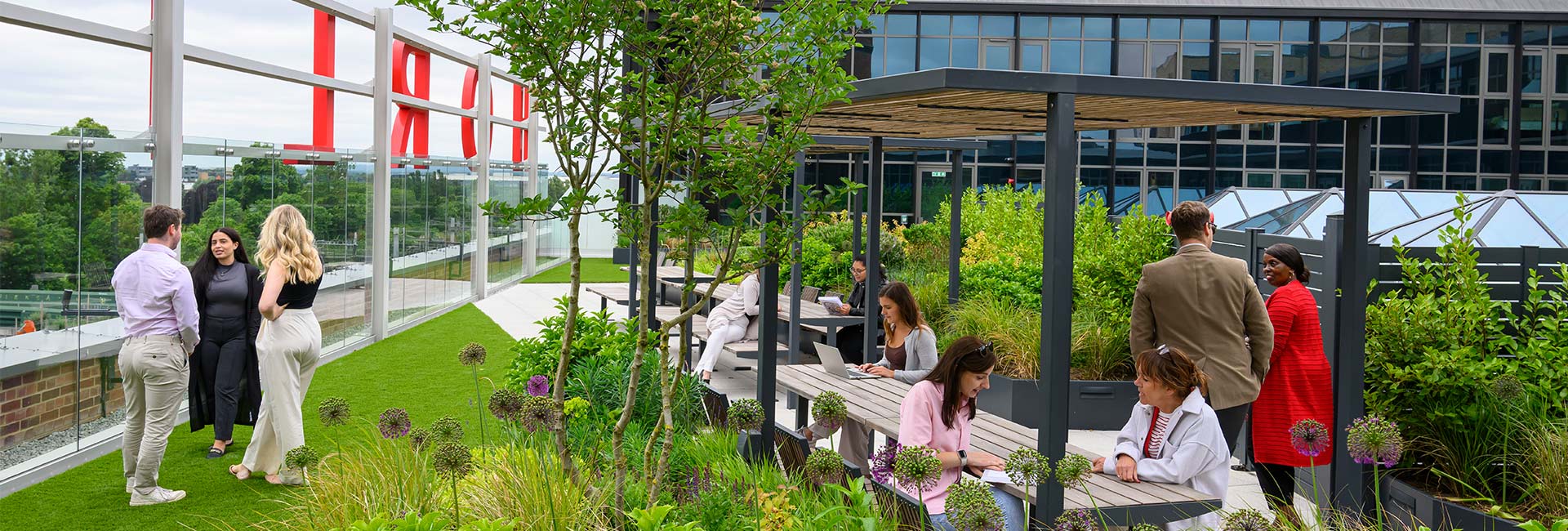 An image of the Roof Terrace at Horlicks Quarter