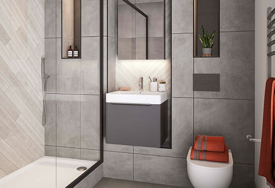 Horlicks Quarter Stoney White Bathroom