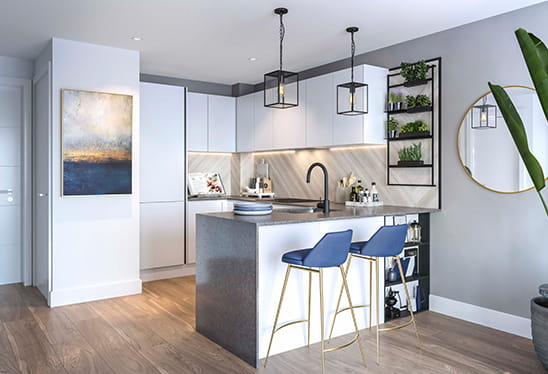 Horlicks Quarter Stoney White Kitchen