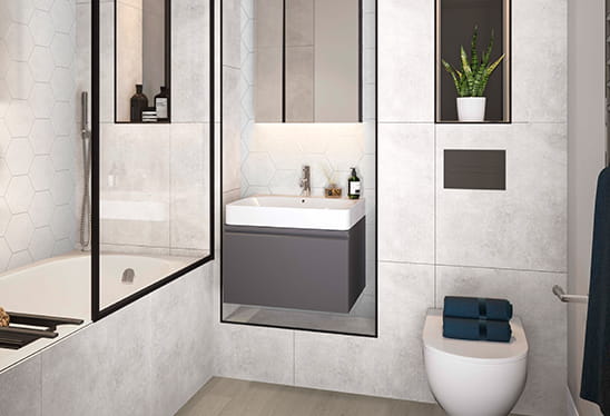 Horlicks Quarter Urban Grey Bathroom