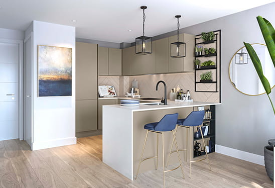 Horlicks Quarter Grey Mist Kitchen