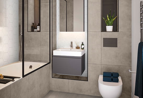 Horlicks Quarter Warm Grey Bathroom