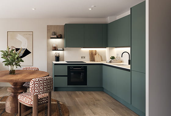 An interior Kitchen image from the The Maltings at Horlicks Quarter