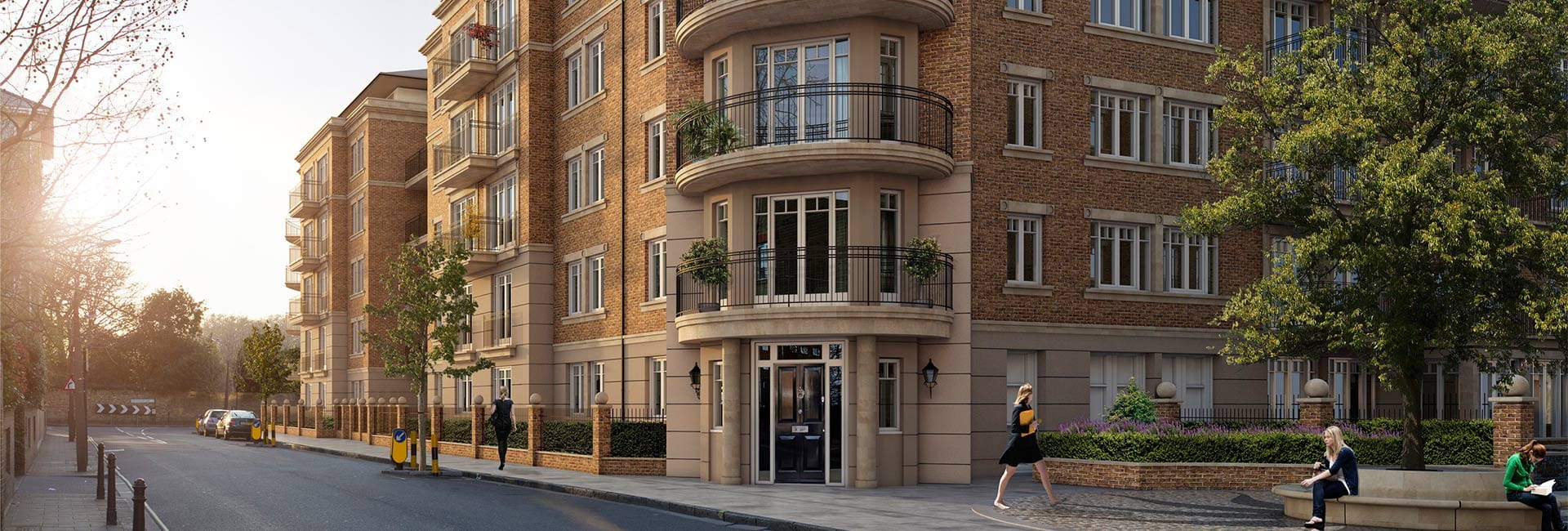 CGI of development building exterior façade