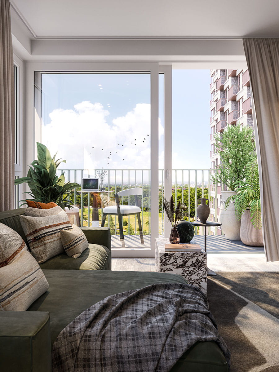 Interior image of Living Room at Central Gardens