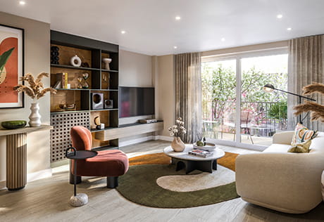 Kidbrooke Village apartment spacious living area