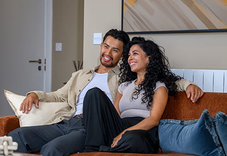 Couple enjoying their home at Kidbrooke Village