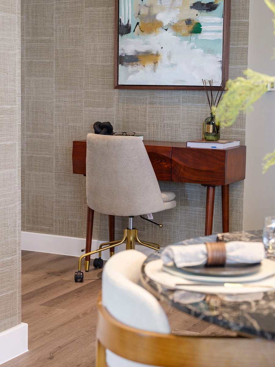 Interior image of a study at Central Gardens at Kidbrooke Village