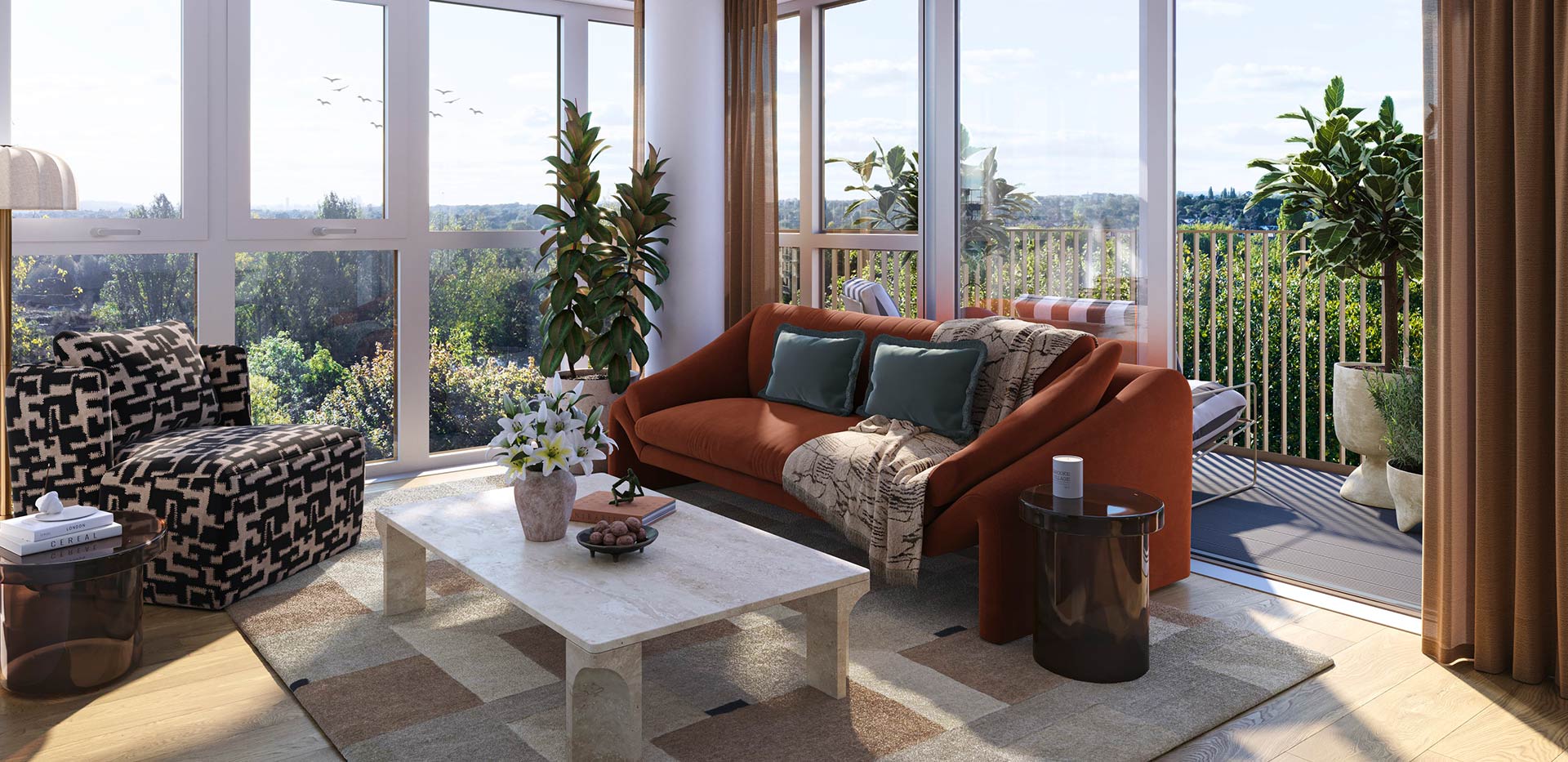 Interior living area image at Skyview Gardens