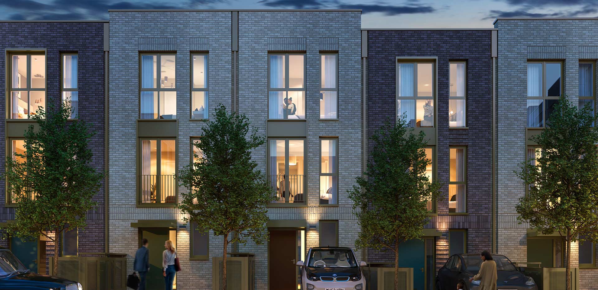 An exterior CGI of The Blackheath Collection - Townhouses