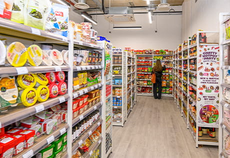 An interior image of Sainsburys at Kidbrooke Village
