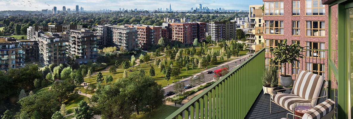 Balcony views at Kidbrooke Village