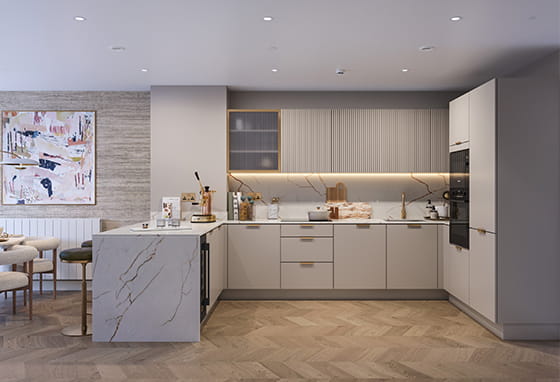 An interior Kitchen  at The Blackheath Collection - Townhouses