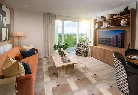 An image of a living room within a Signature Collection showhome