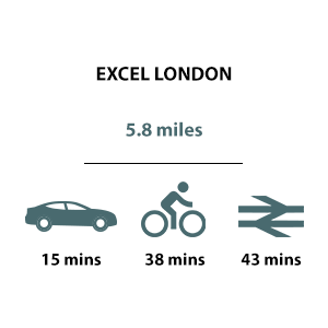 Kidbrooke Village, Travel Timeline, ExCel London
