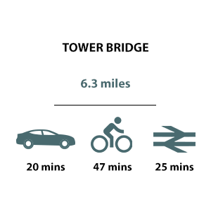 Kidbrooke Village, Travel Timeline, Tower Bridge