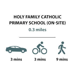 Kidbrooke Village, Travel Timeline, Holy Family School