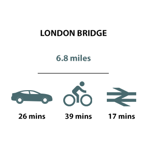 Kidbrooke Village, Travel Timeline, London Bridge