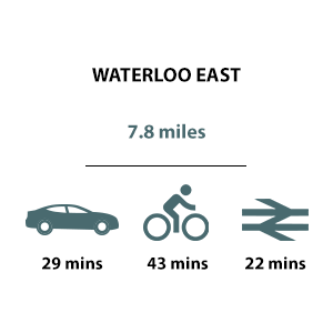 Kidbrooke Village, Travel Timeline, Waterloo East