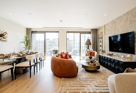 King's Road Park home, spacious living area
